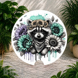 Floral Raccoon Coaster Sublimation Wrap