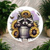 Sunflower Raccoon Coaster Sublimation Wrap