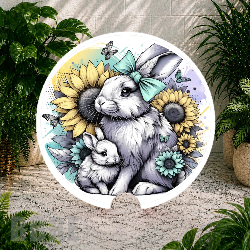 Bunny Floral Coaster Sublimation Wrap