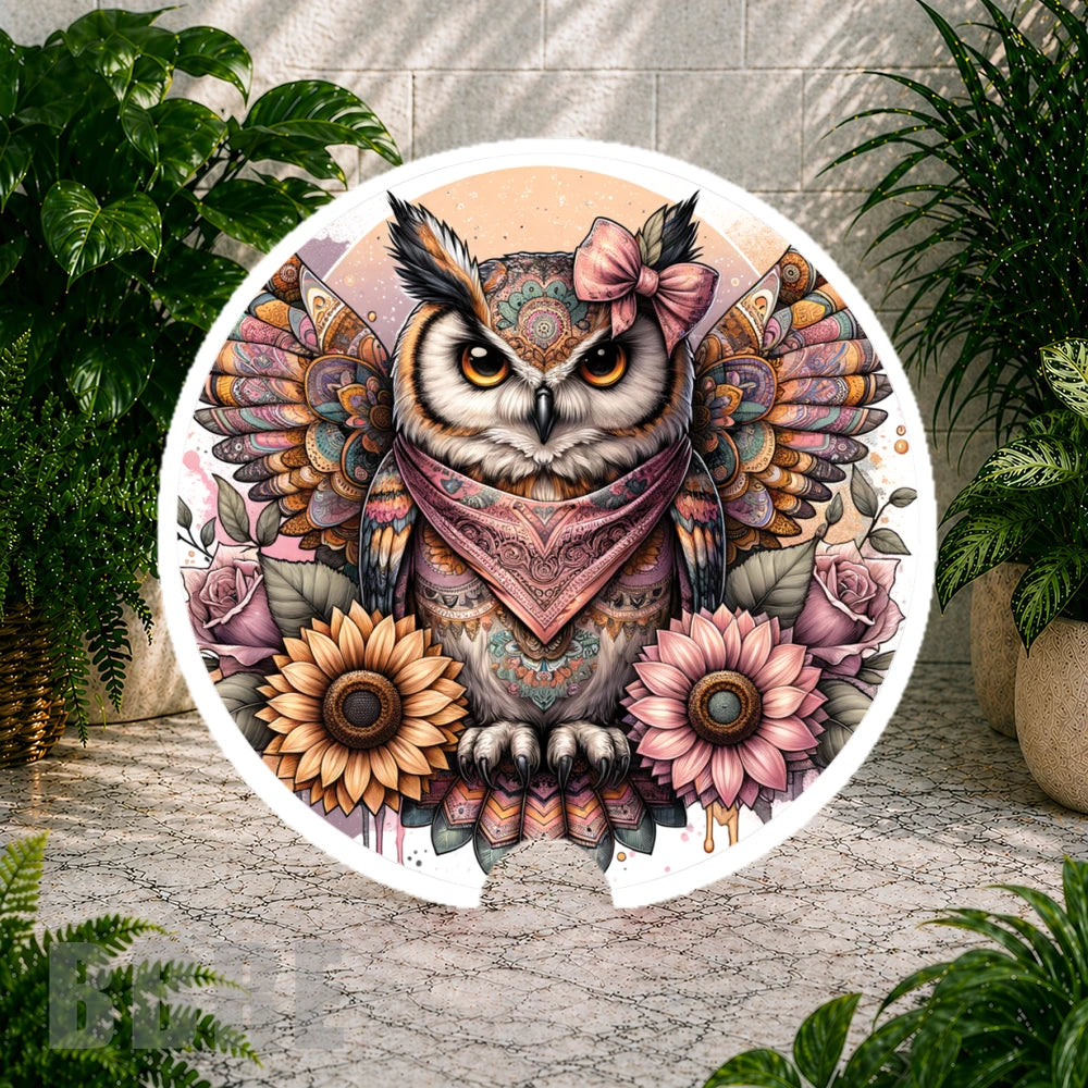 Owl Floral 3 Coaster Sublimation Wrap