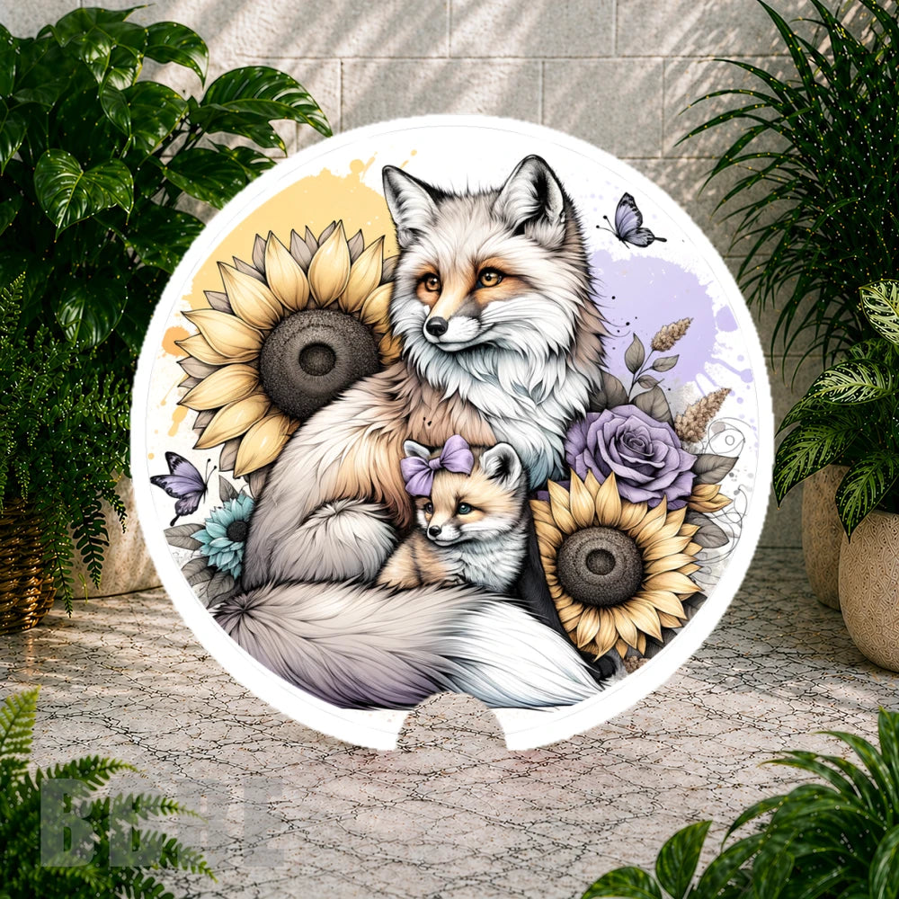 Floral Fox Coaster Sublimation Wrap