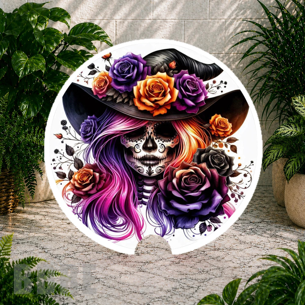 Floral Skull 15 Coaster Sublimation Wrap