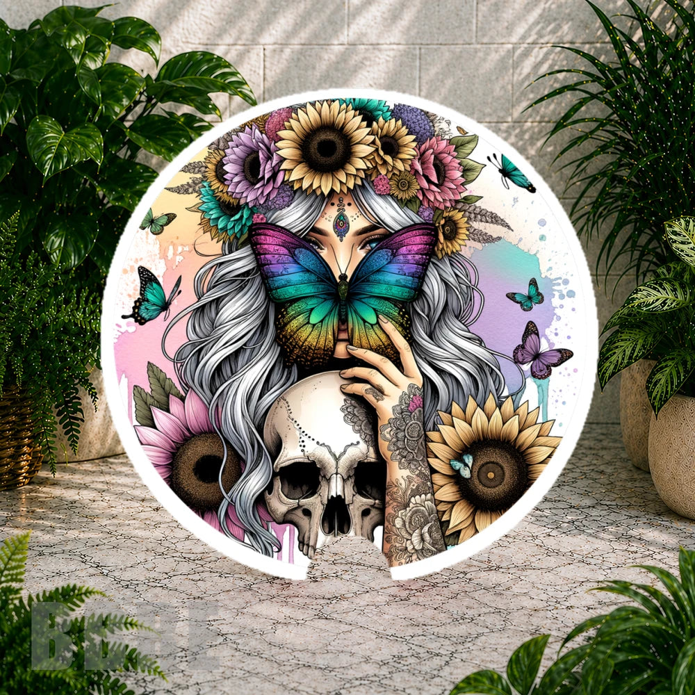 Butterfly Skull Coaster Sublimation Wrap