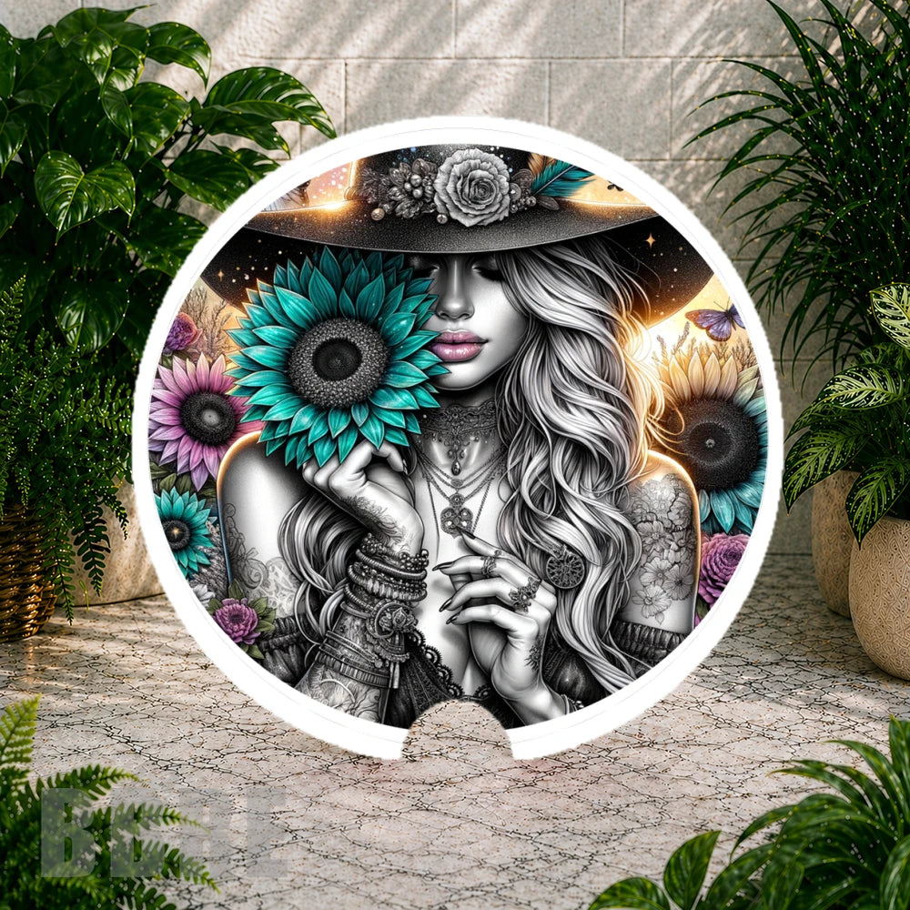 Floral Lady 2 Coaster Sublimation Wrap