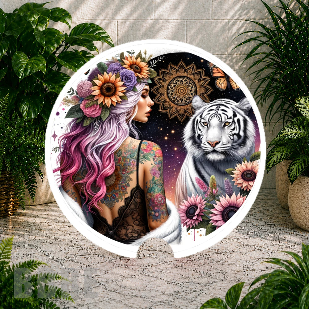 Floral Tiger 2 Coaster Sublimation Wrap