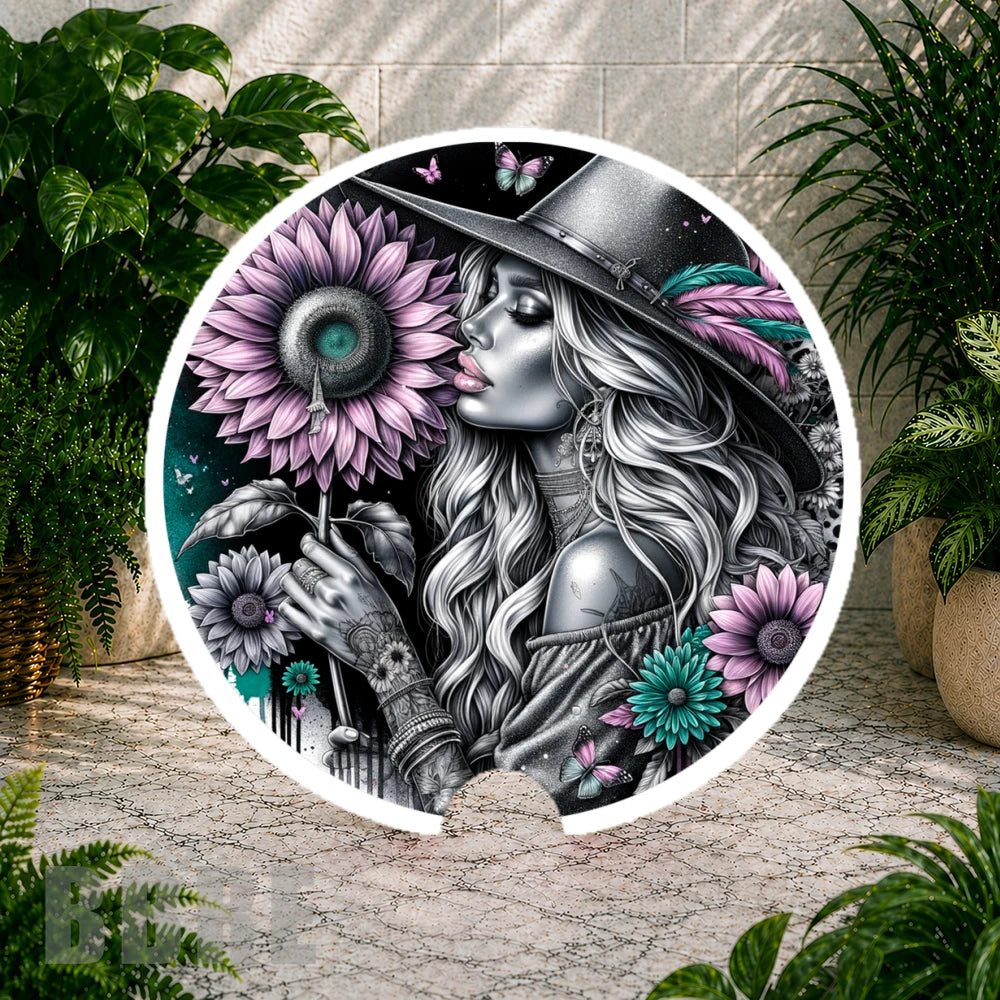 Sunflower Goddess Coaster Sublimation Wrap