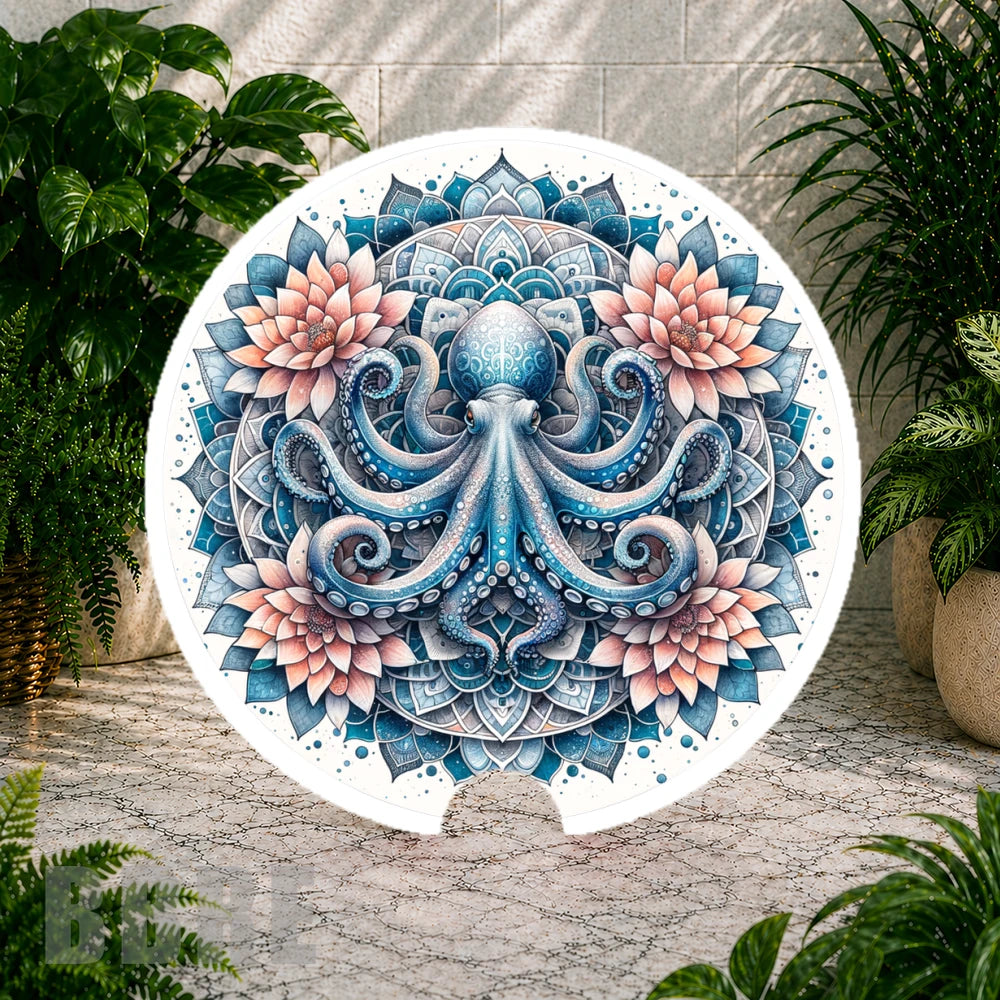 Octopus Mandala Coaster Sublimation Wrap