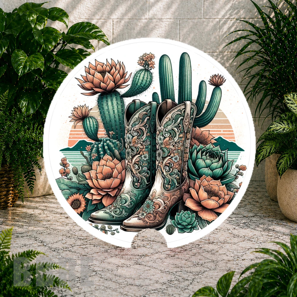 Western Boots Coaster Sublimation Wrap