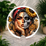 Skull Beauty 2 Coaster Sublimation Wrap