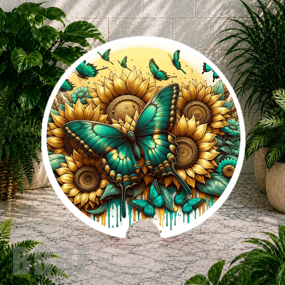 Sunflower Butterfly Coaster Sublimation Wrap