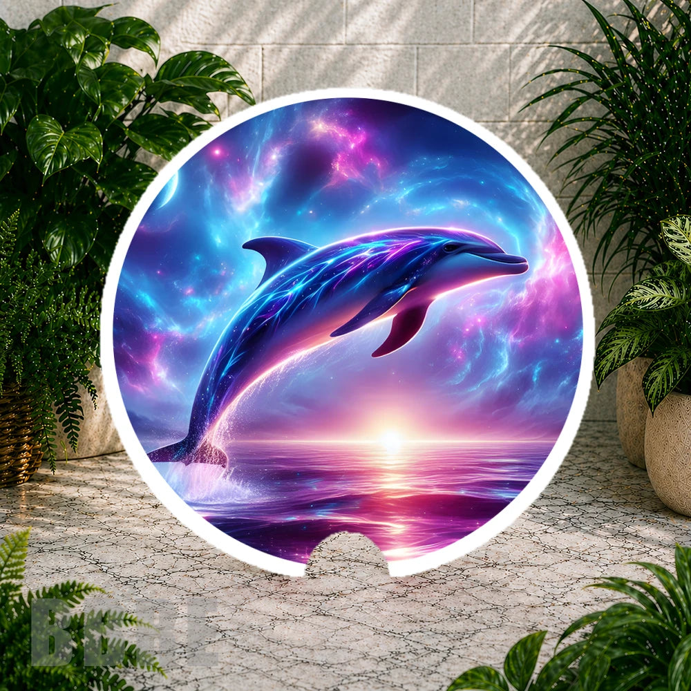 Cosmic Dolphin Coaster Sublimation Wrap