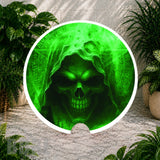 Green Skull Coaster Sublimation Wrap