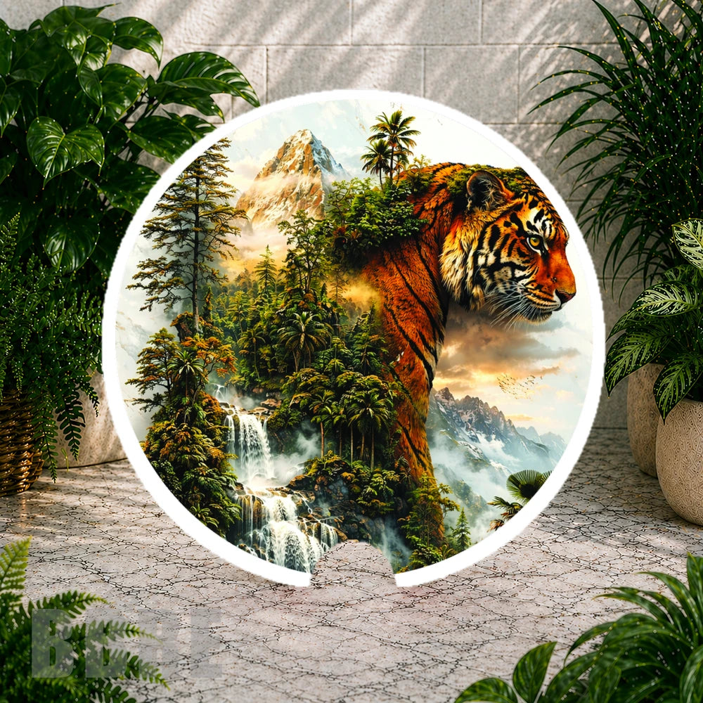 Tiger Landscape Coaster Sublimation Wrap