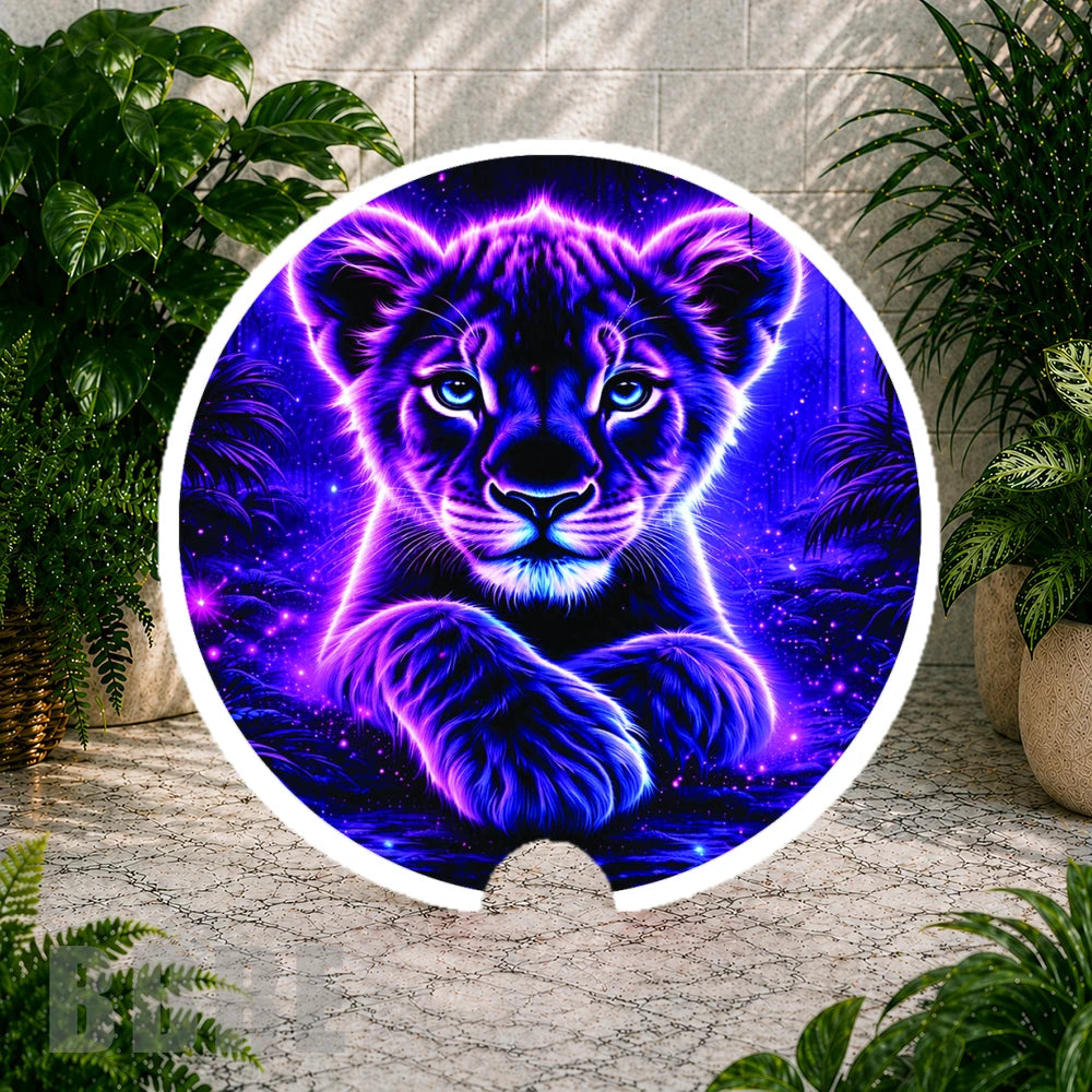 Neon Lion Coaster Sublimation Wrap