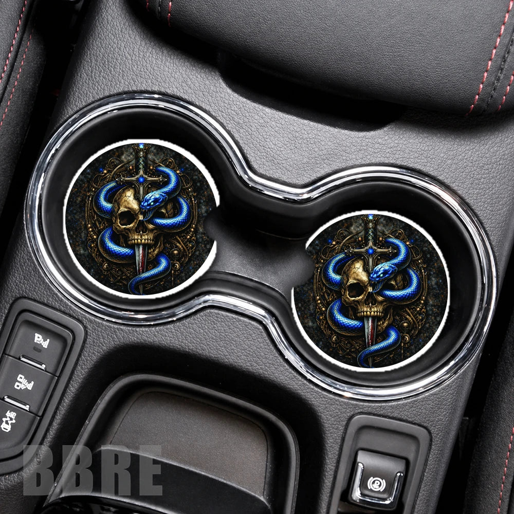 Blue Snake Skull Product Mockup