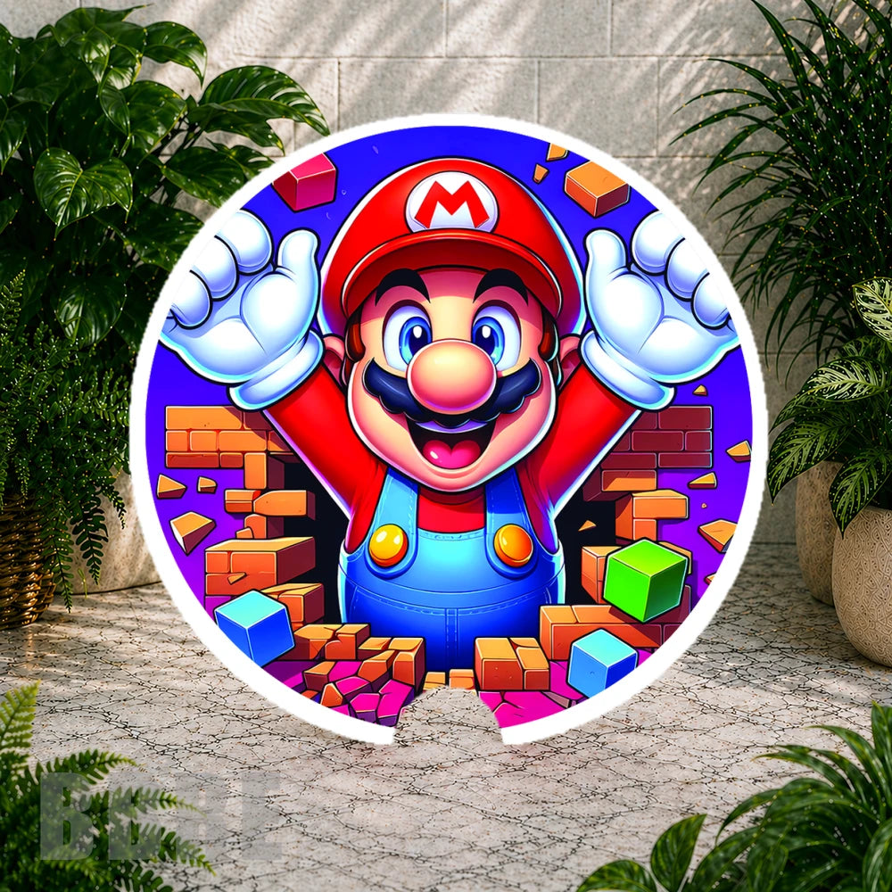 Mario Adventure Coaster Sublimation Wrap