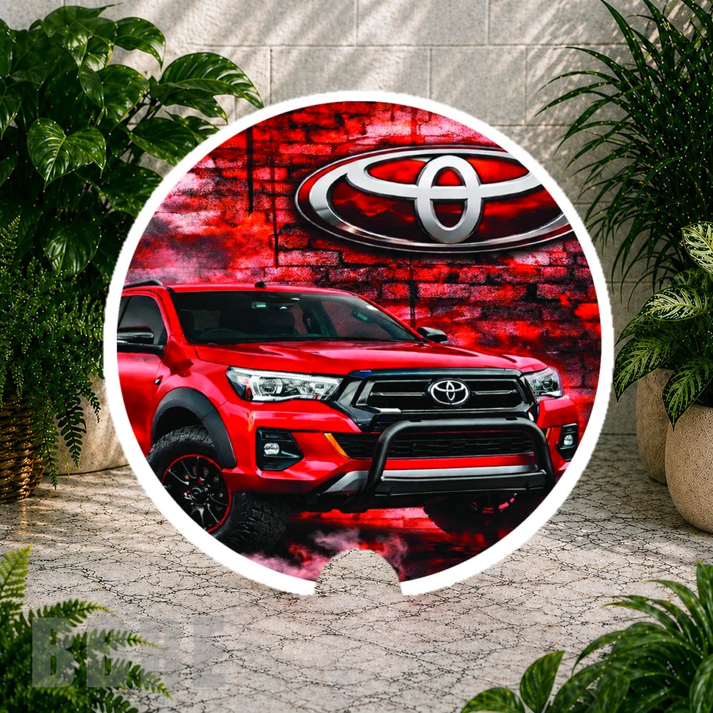 Toyota Red Coaster Sublimation Wrap