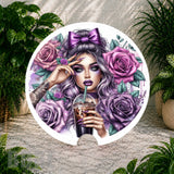Purple Rose Coaster Sublimation Wrap