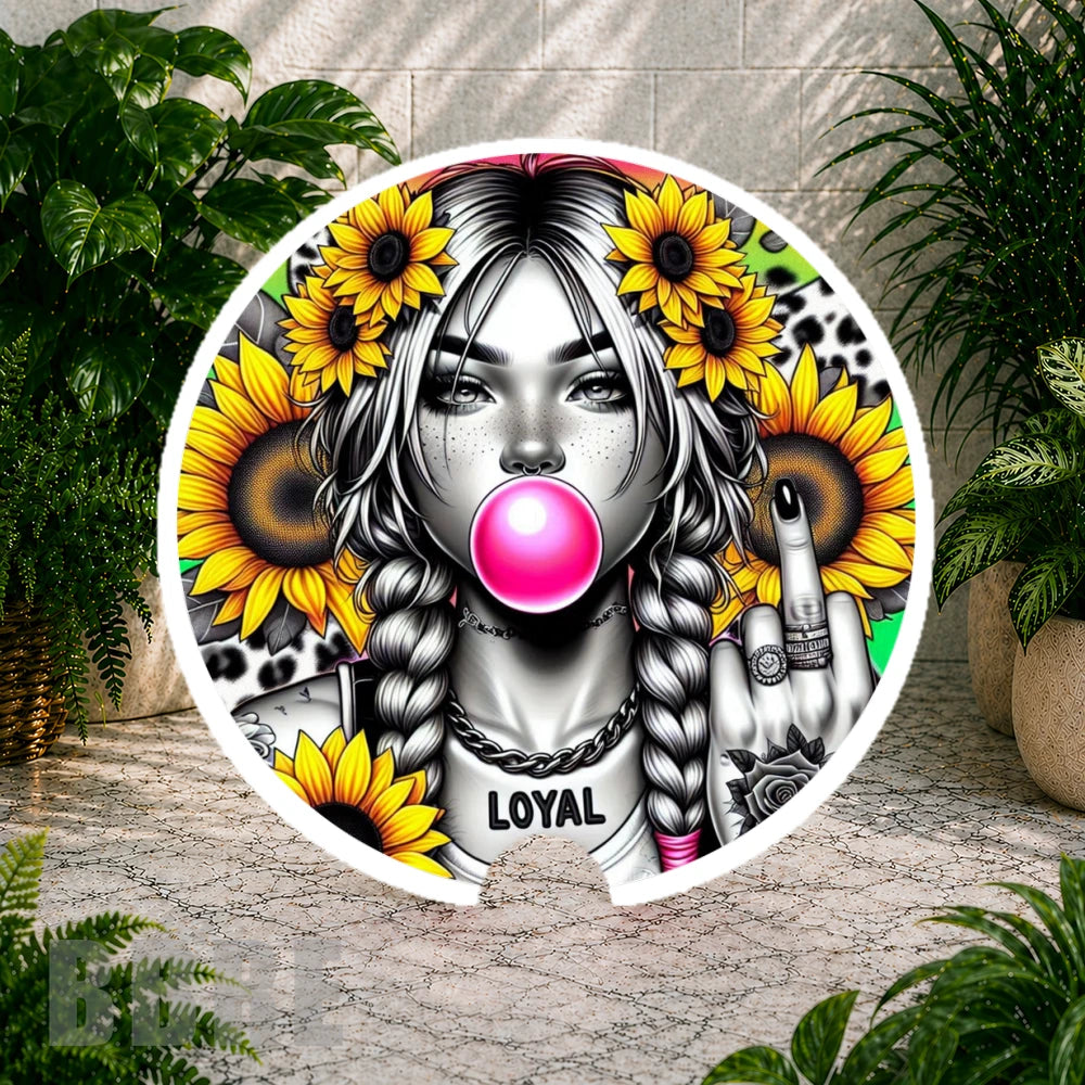 Sunflower Girl 3 Coaster Sublimation Wrap