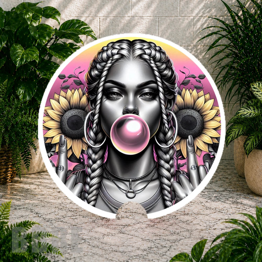Sunflower Girl 4 Coaster Sublimation Wrap