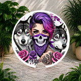 Wolf Skull Coaster Sublimation Wrap