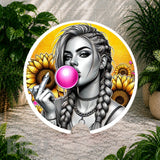 Sunflower Girl 5 Coaster Sublimation Wrap