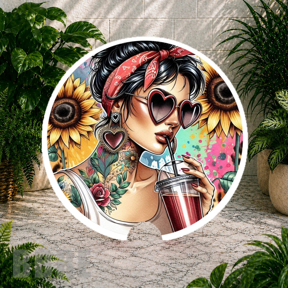 Sunflower Beauty 14 Coaster Sublimation Wrap