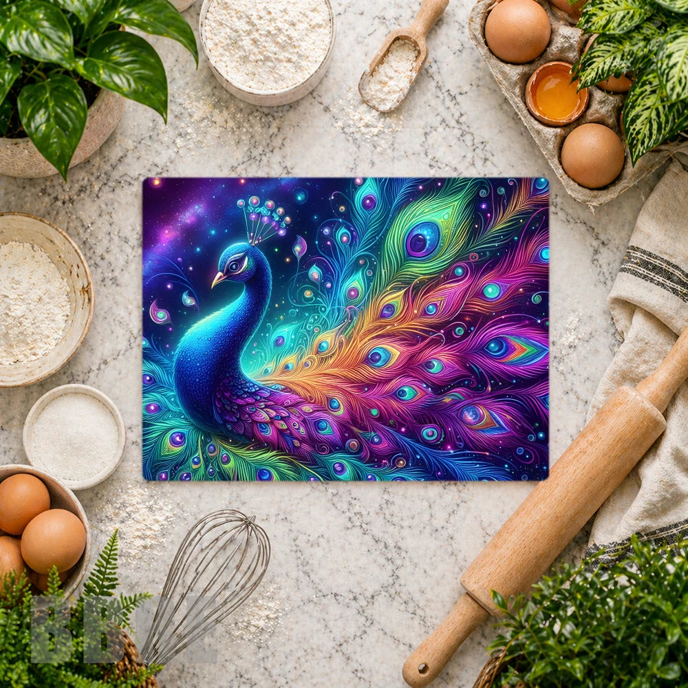 Colorful Peacock Mockup