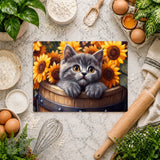 Sunflower Kitten Mockup
