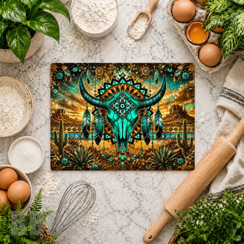 Turquoise Bull 3 Vertical Mockup