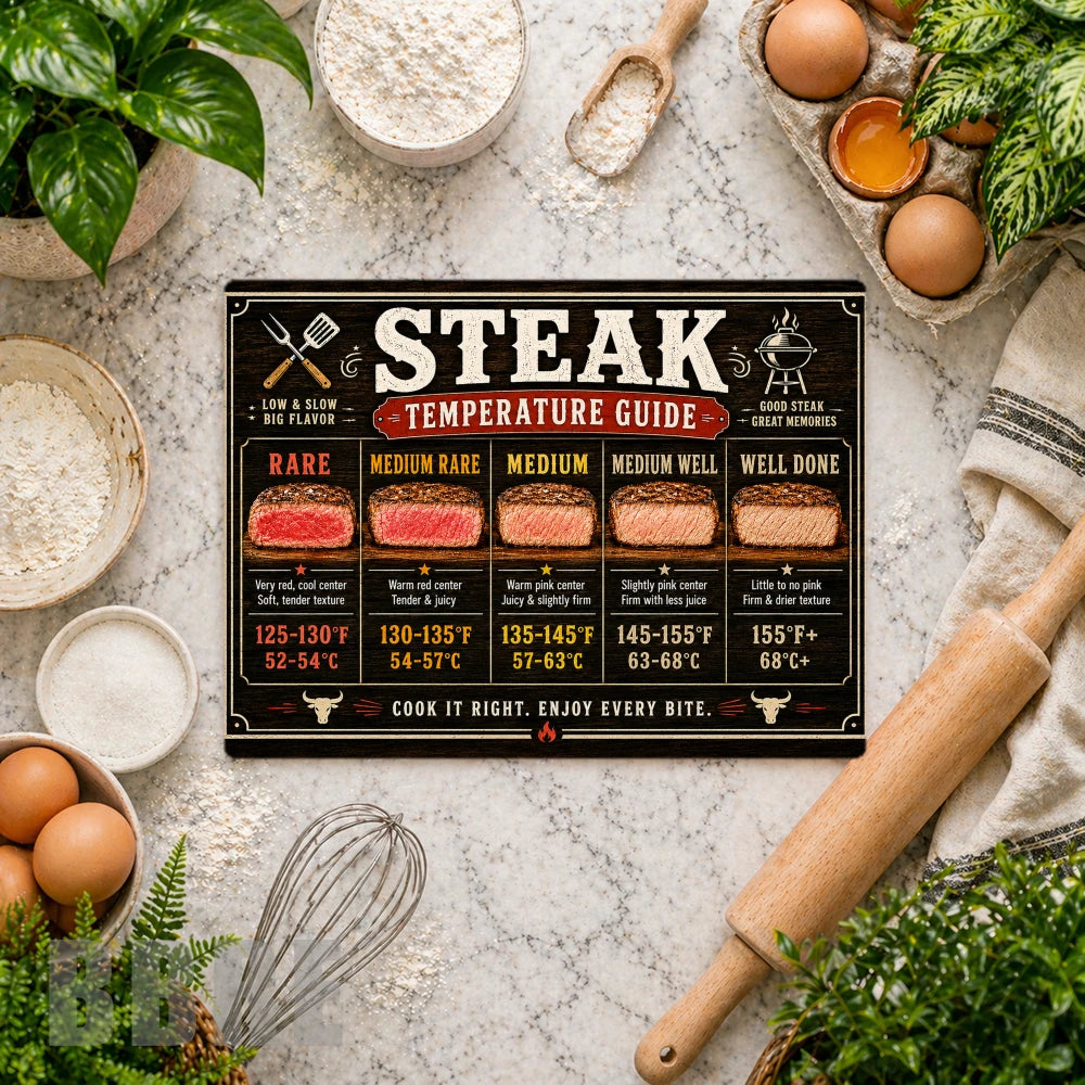 Steak Temperature Vertical Mockup