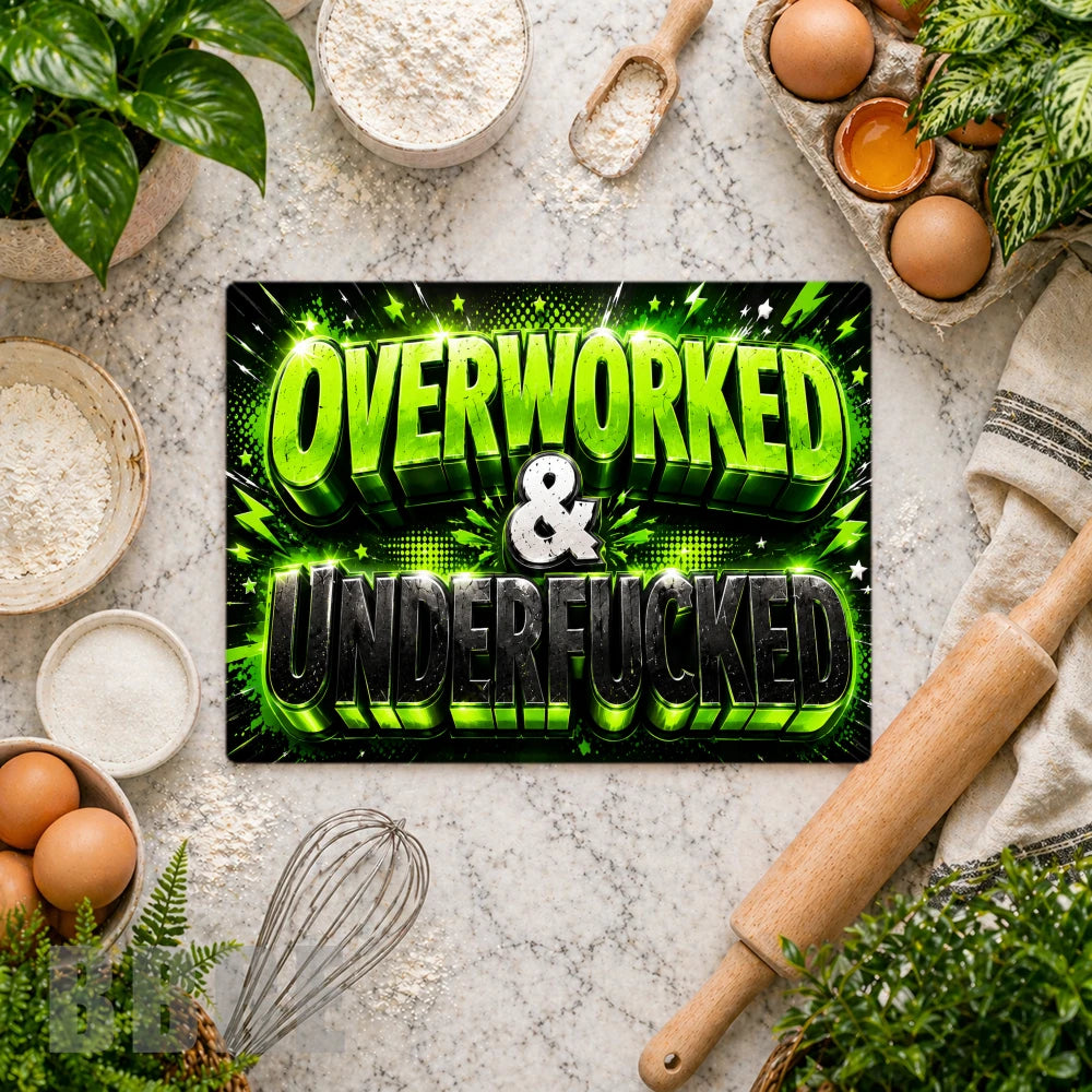 Overworked Humor Vertical Mockup