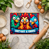 Colorful Chickens Mockup