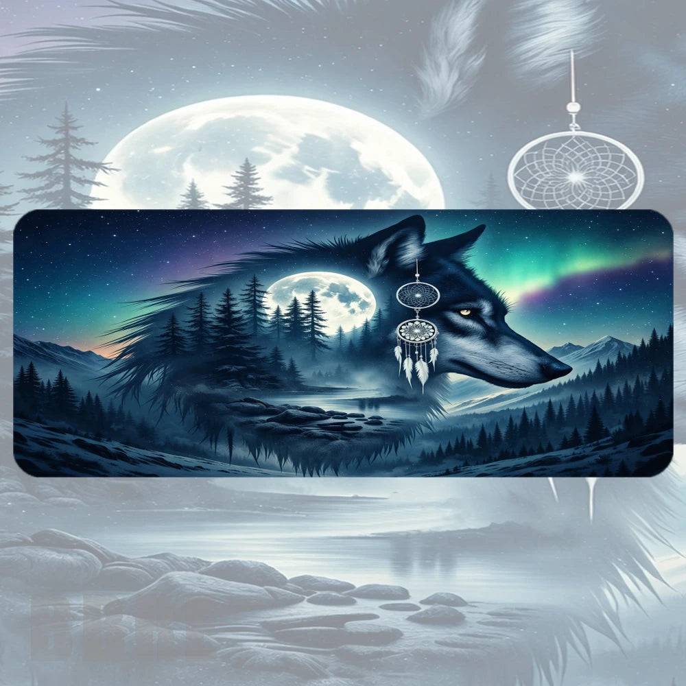 Mystic Wolf Faded Image