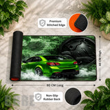 Green Muscle Car Features Image