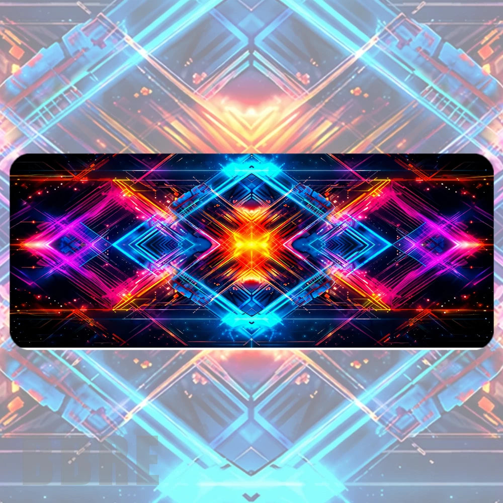 Neon Geometric Faded Image
