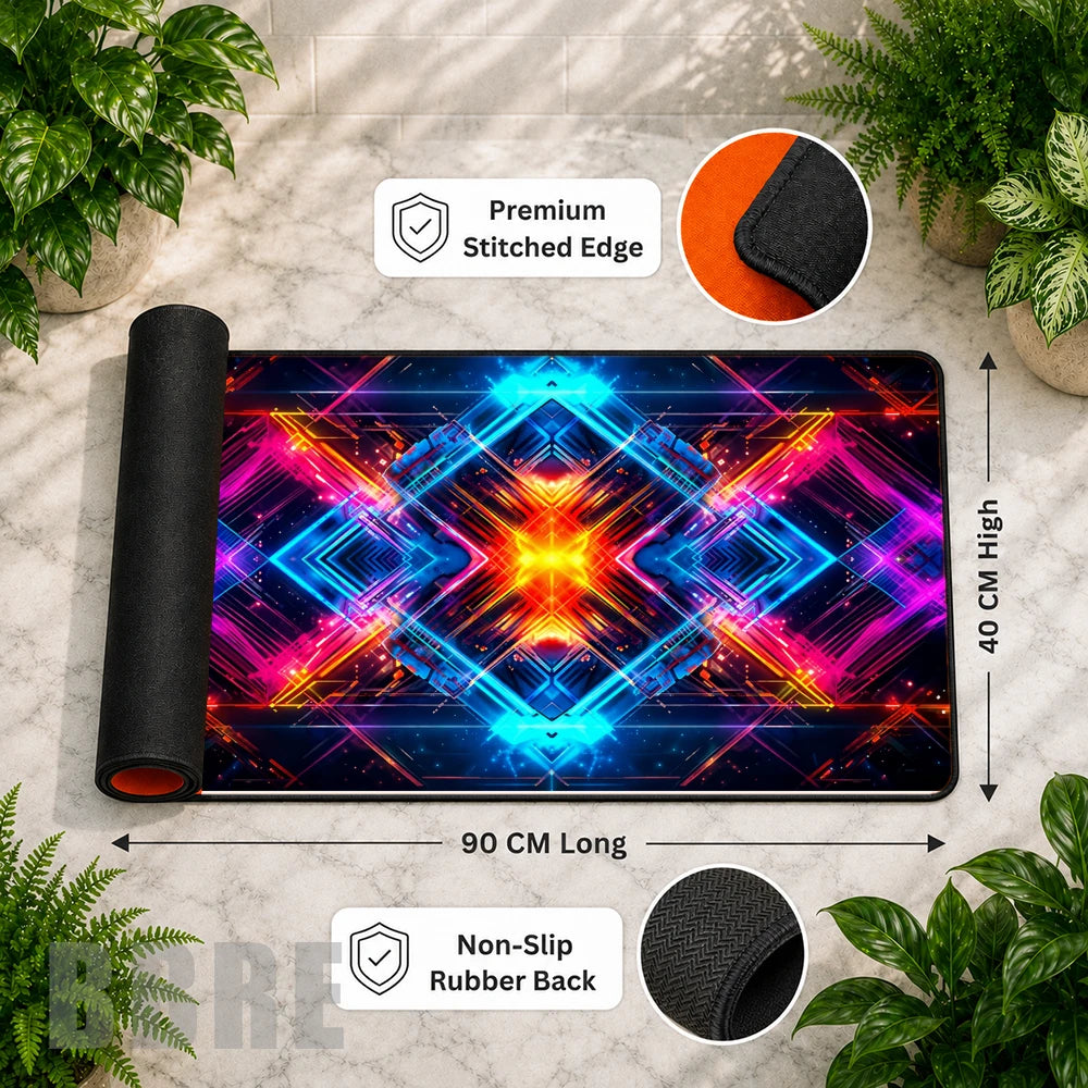 Neon Geometric Features Image