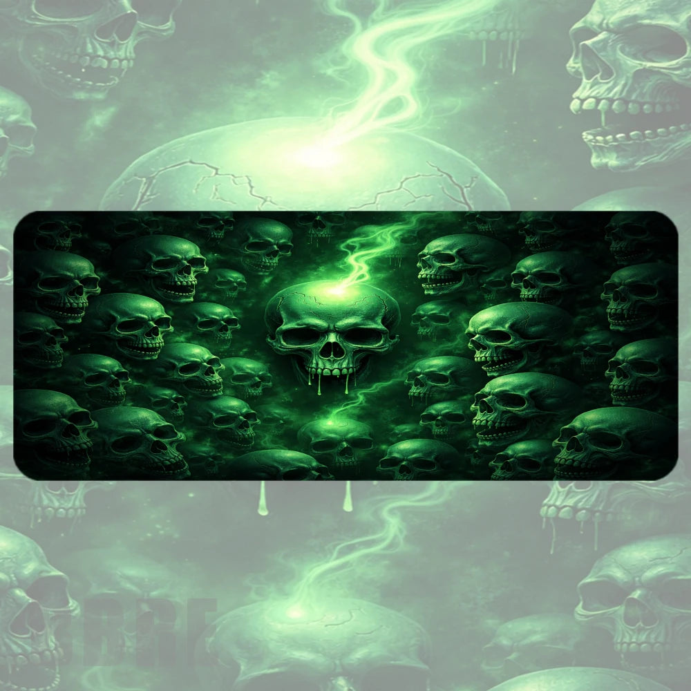 Green Skull Faded Image