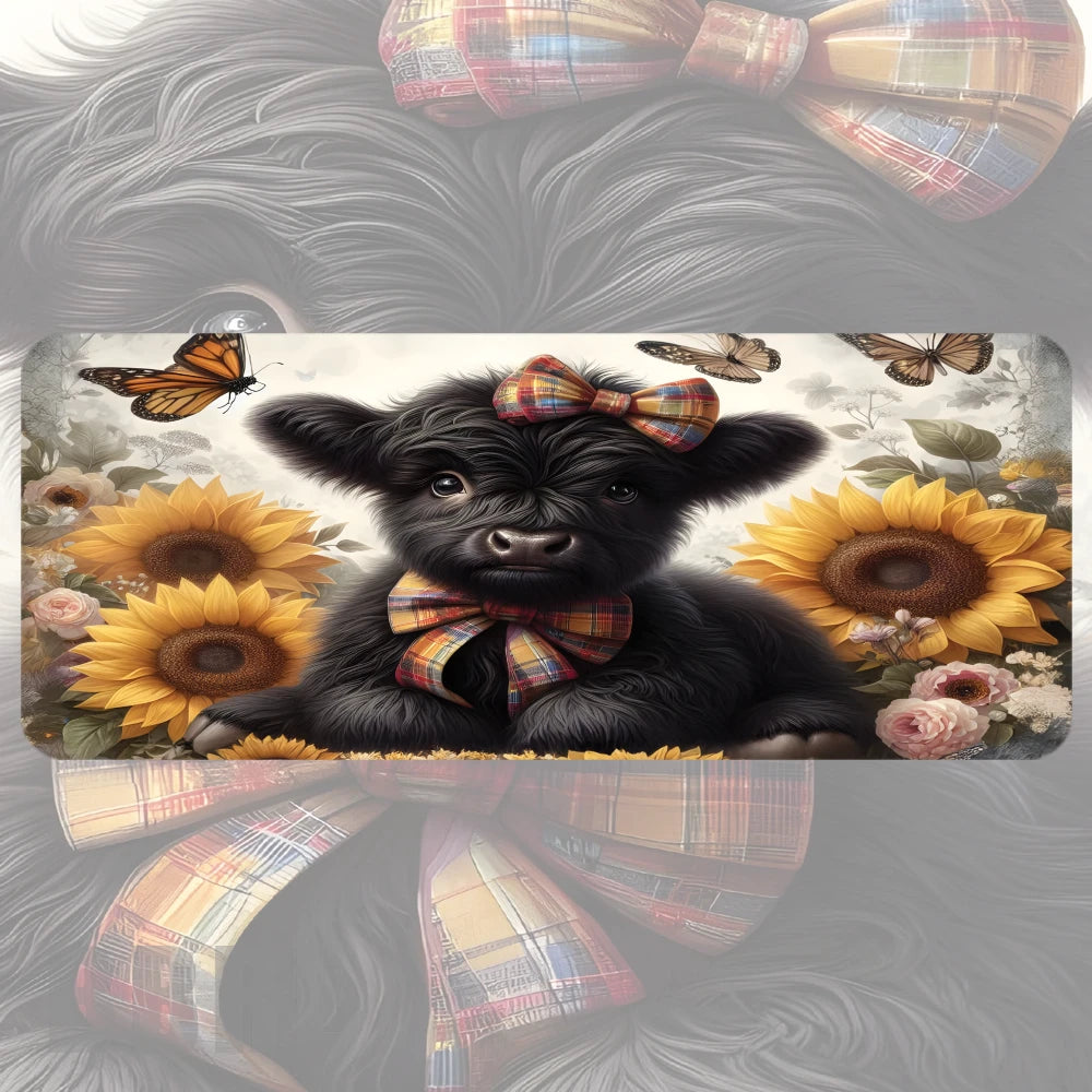 Floral Puppy Faded Image