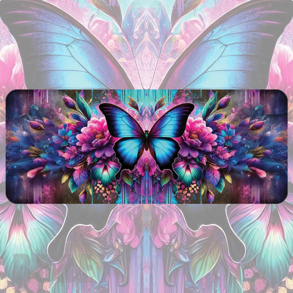 Vibrant Butterfly Faded Image