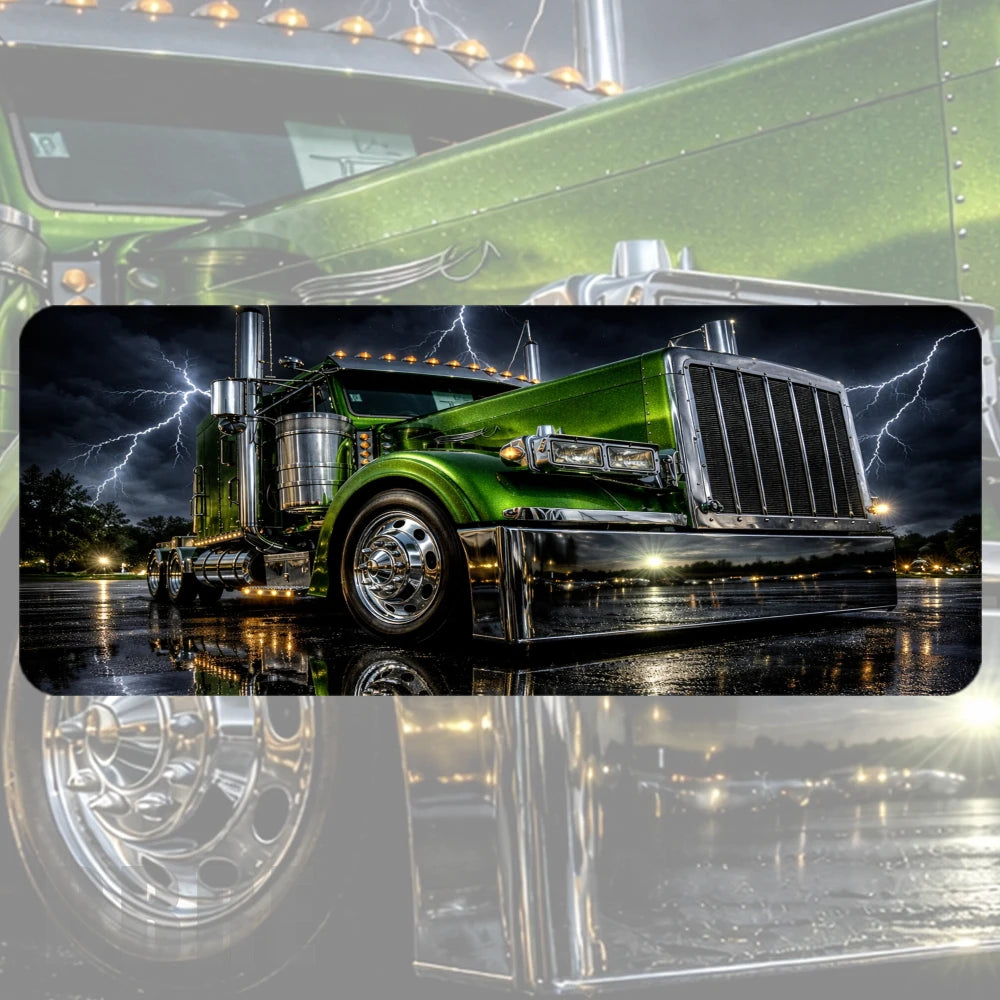Green Truck Faded Image