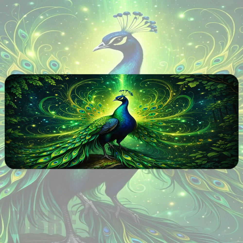 Peacock Elegance Faded Image