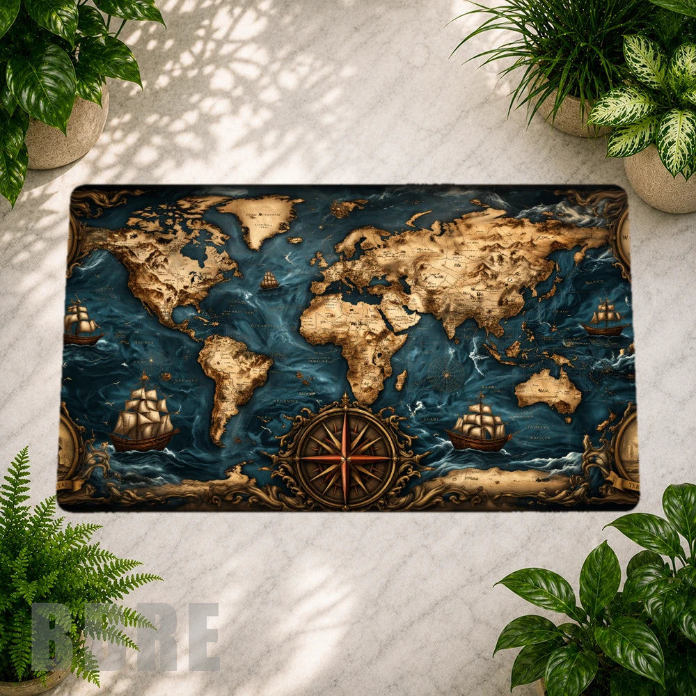 Vintage World Map Sample Image