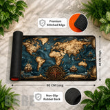 Vintage World Map Features Image
