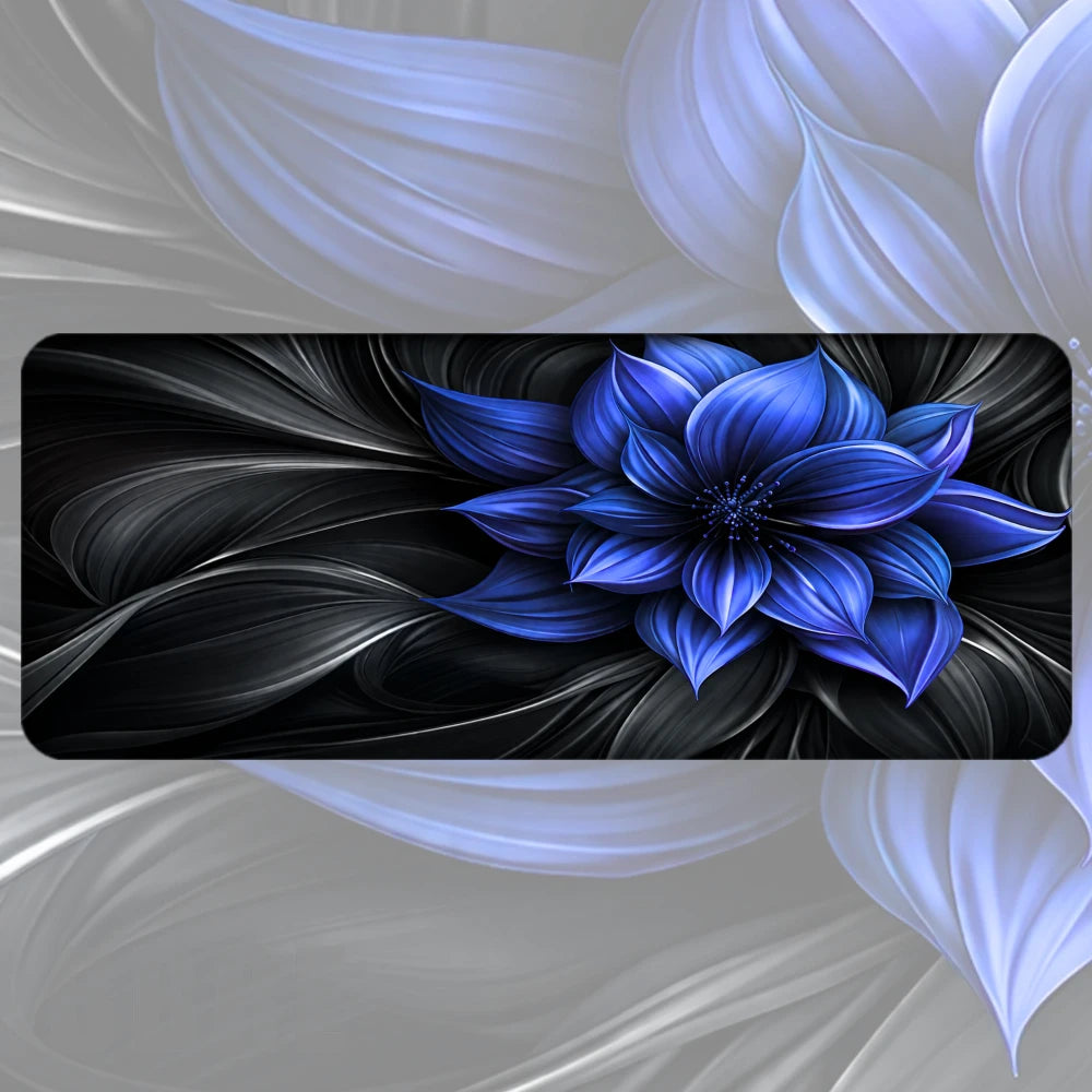 Blue Floral Faded Image
