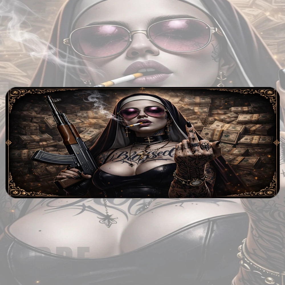 Bold Nun Faded Image