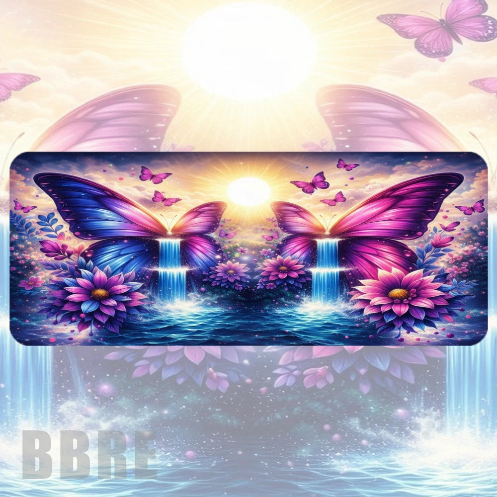 Butterfly Waterfall Faded Image