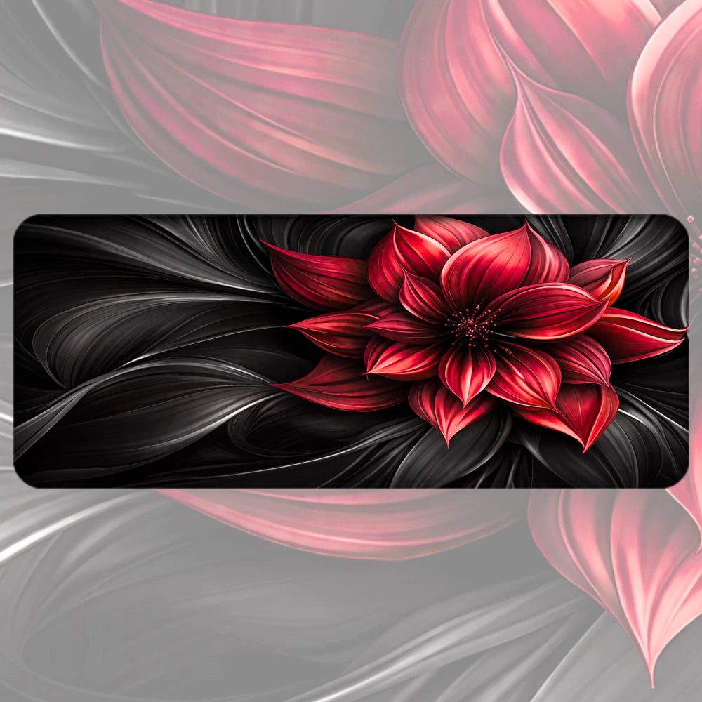Crimson Blossom Faded Image