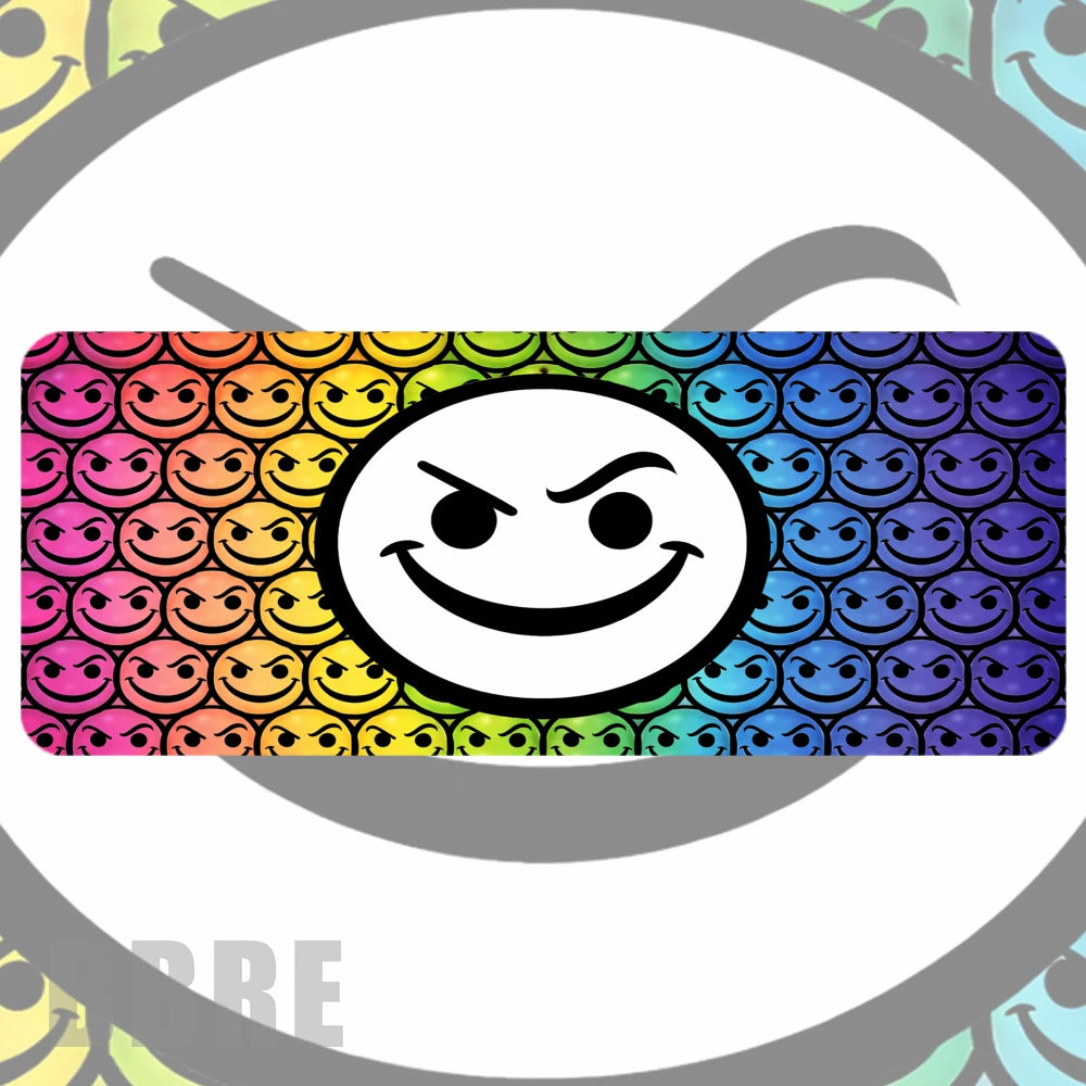 Smirking Faces Faded Image