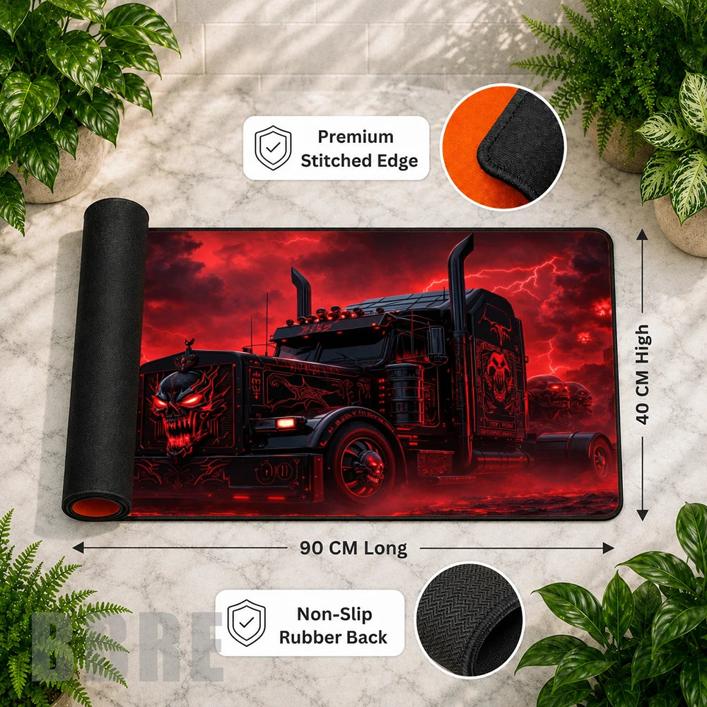 Red Skull Truck Features Image